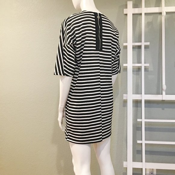 Mango | Black & White Striped Dress - Picture 3 of 6
